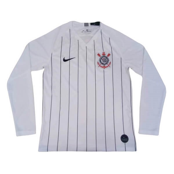 Camiseta Corinthians Paulista 1ª Kit ML 2019 2020 Blanco